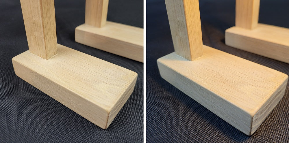 Lampe bonhomme en bois