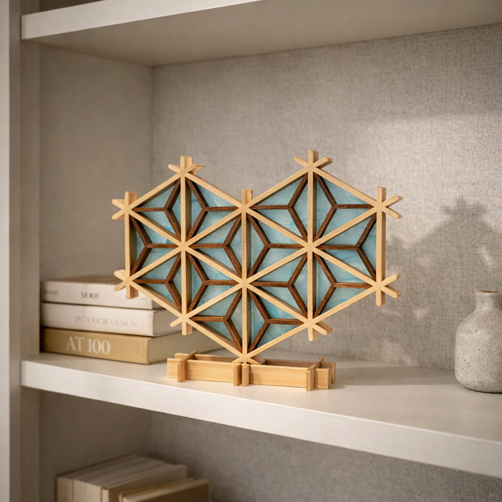 Cœur en kumiko KH2206