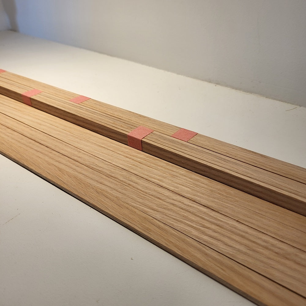 Baguettes de chêne rouge en 600mm
