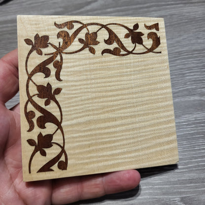 Marqueterie d'angle n°2