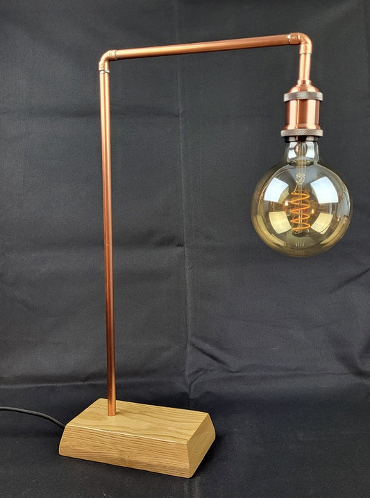 Lampe Cuivre & Frêne
