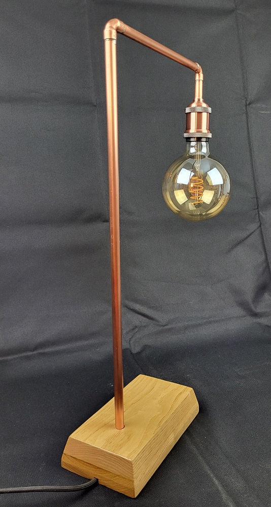 Lampe Cuivre & Frêne