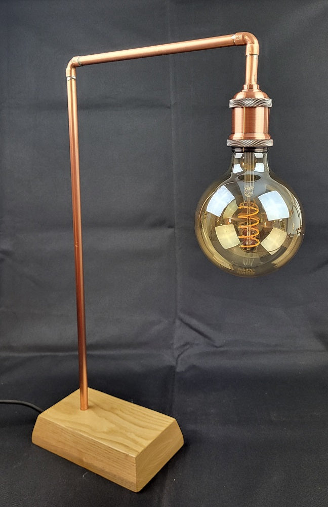 Lampe Cuivre & Frêne