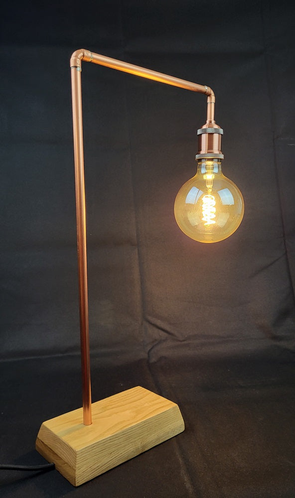Lampe Cuivre & Frêne