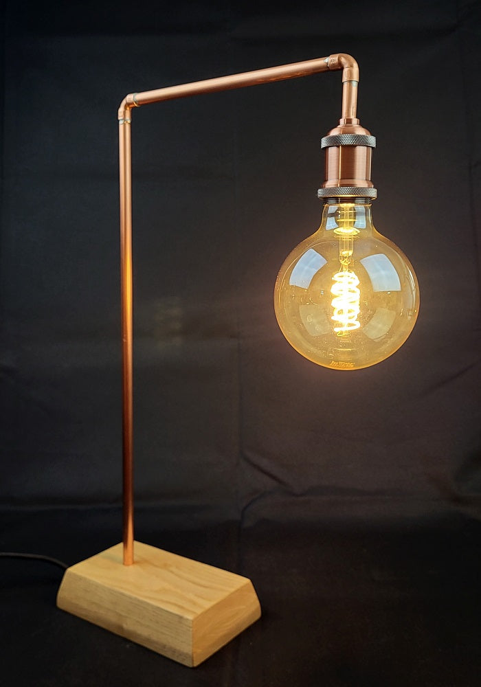 Lampe Cuivre & Frêne