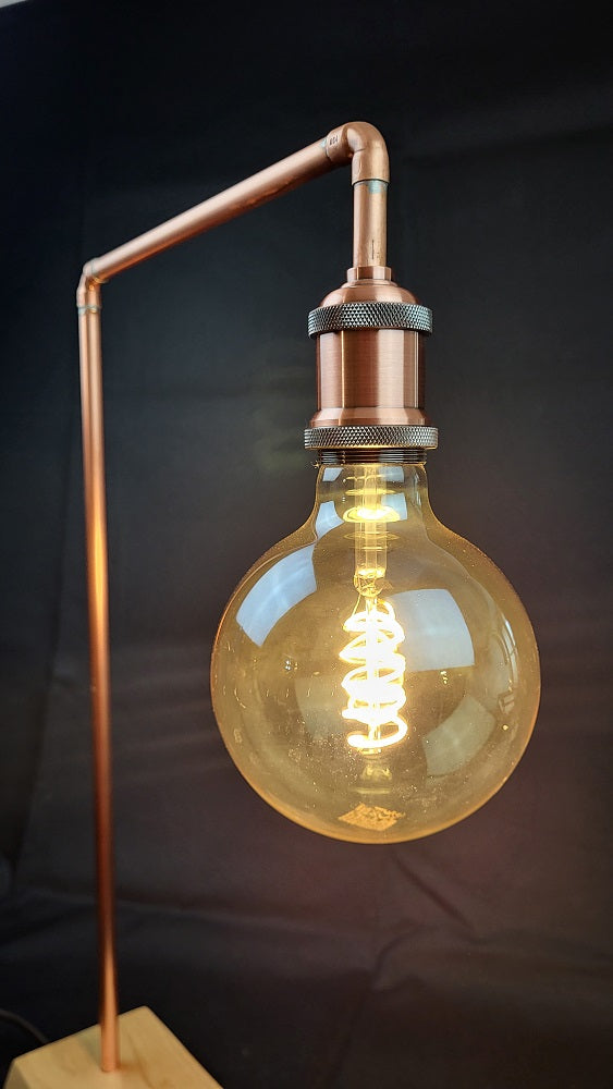 Lampe Cuivre & Frêne