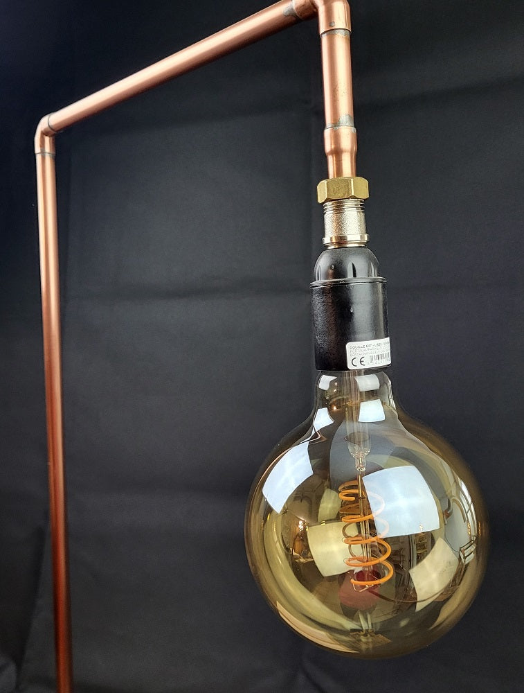 Lampe Cuivre, Frêne & Sipo