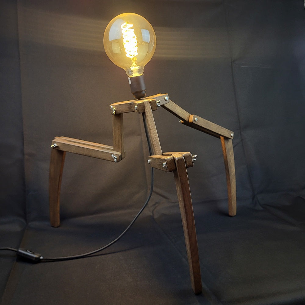 Lampe Araignée en Chêne