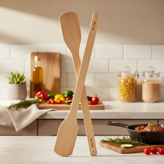 Grande spatule en hêtre