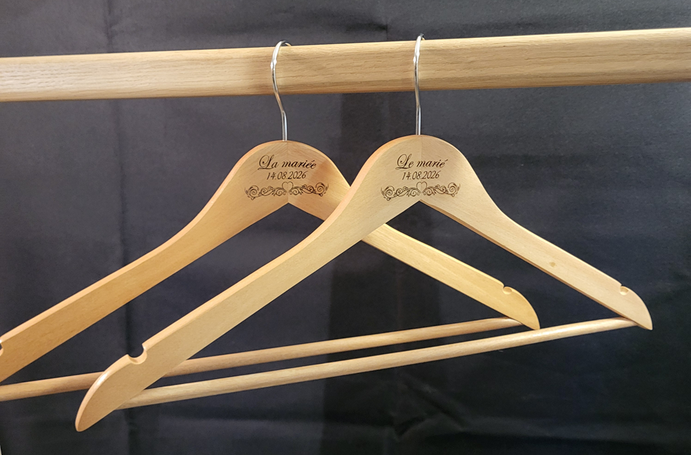 Cintre mariage - date personnalisable