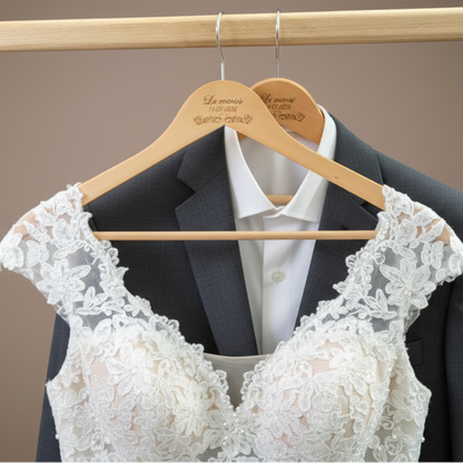 Cintre mariage - date personnalisable