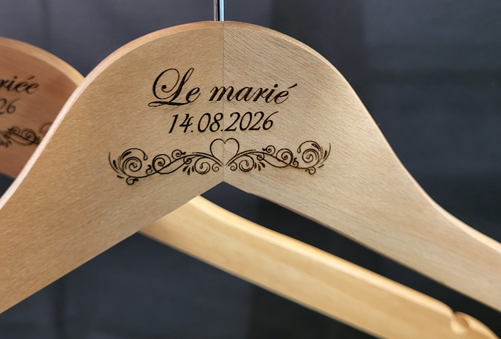 Cintre mariage - date personnalisable