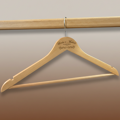 Cintre mariage - Prénoms et date personnalisable