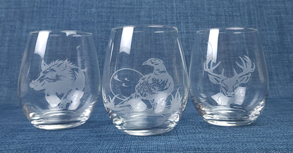 Trio de verres dégustation – Animaux sauvages