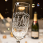 Flûte gravée – Économisez l’eau, buvez du champagne