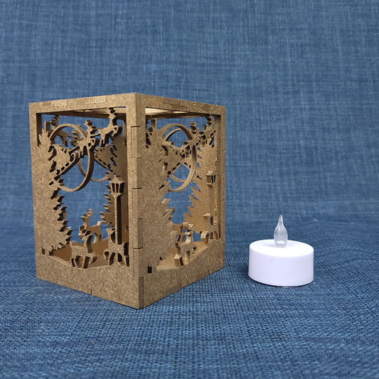 Bougeoir décoratif – motif Noël Or