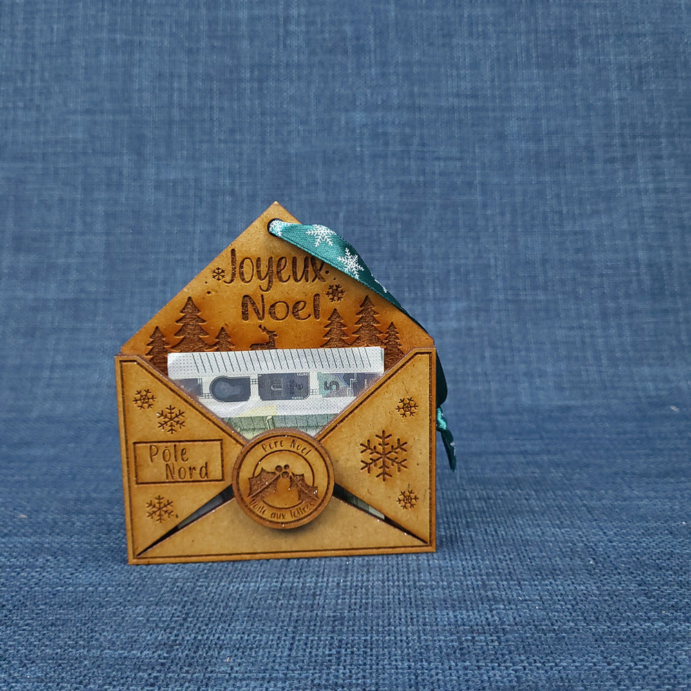 Enveloppe de Noël à suspendre – Mini boîte à étrennes - Modèle 1