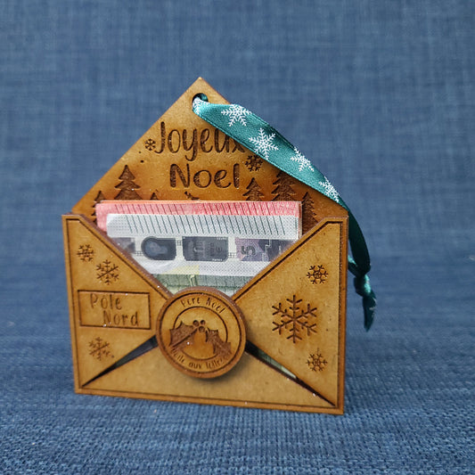 Enveloppe de Noël à suspendre – Mini boîte à étrennes - Modèle 1