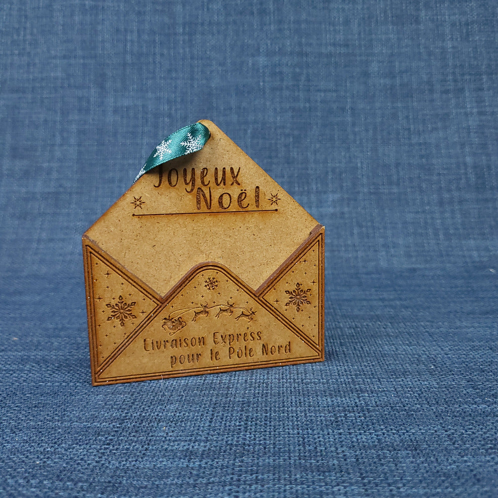 Enveloppe de Noël à suspendre – Mini boîte à étrennes - Modèle 2