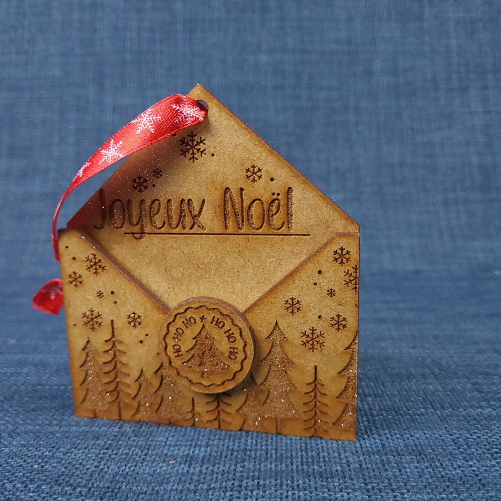 Enveloppe de Noël à suspendre – Mini boîte à étrennes - Modèle 3