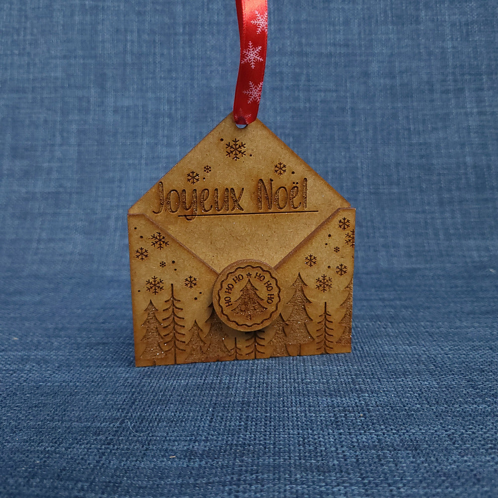 Enveloppe de Noël à suspendre – Mini boîte à étrennes - Modèle 3