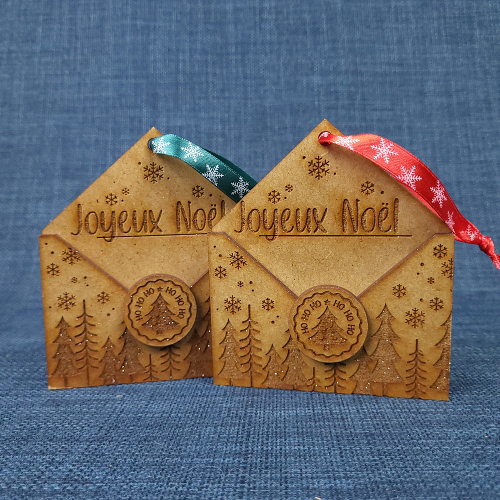 Enveloppe de Noël à suspendre – Mini boîte à étrennes - Modèle 3