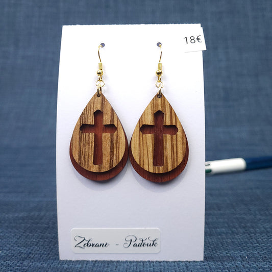 Boucles d’oreilles Croix