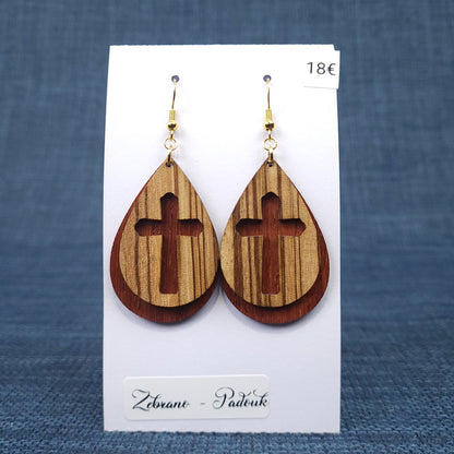 Boucles d’oreilles Croix