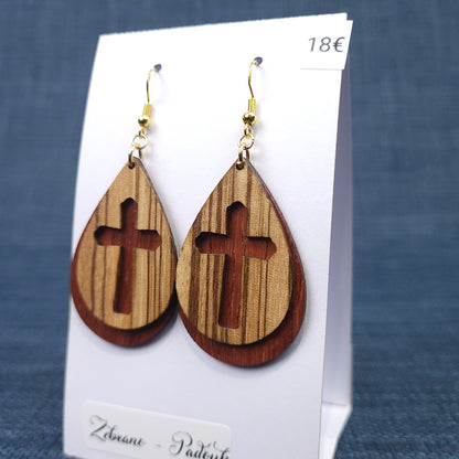 Boucles d’oreilles Croix