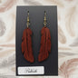Boucles d’Oreilles Plumes – Bois Variés