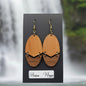 Boucles d’Oreilles Poirier et Noyer