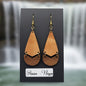 Boucles d’Oreilles Poirier et Noyer