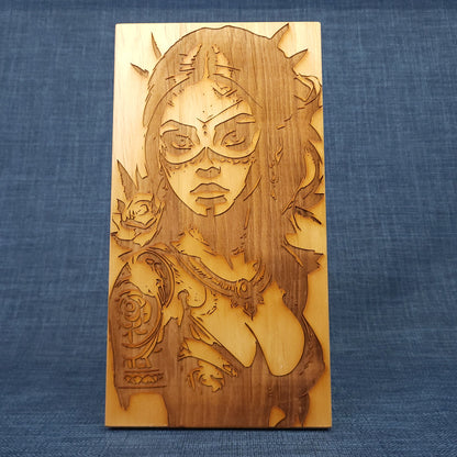 Déco murale d'une femme au style captivant