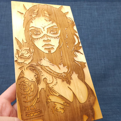 Déco murale d'une femme au style captivant