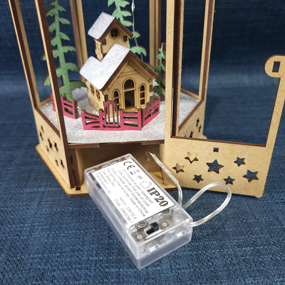Lanterne de Noël lumineuse