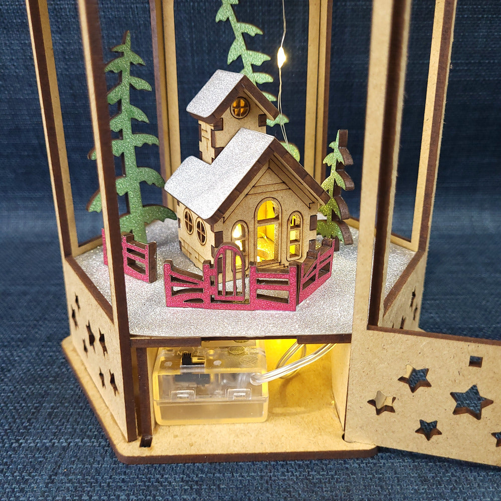 Lanterne de Noël lumineuse