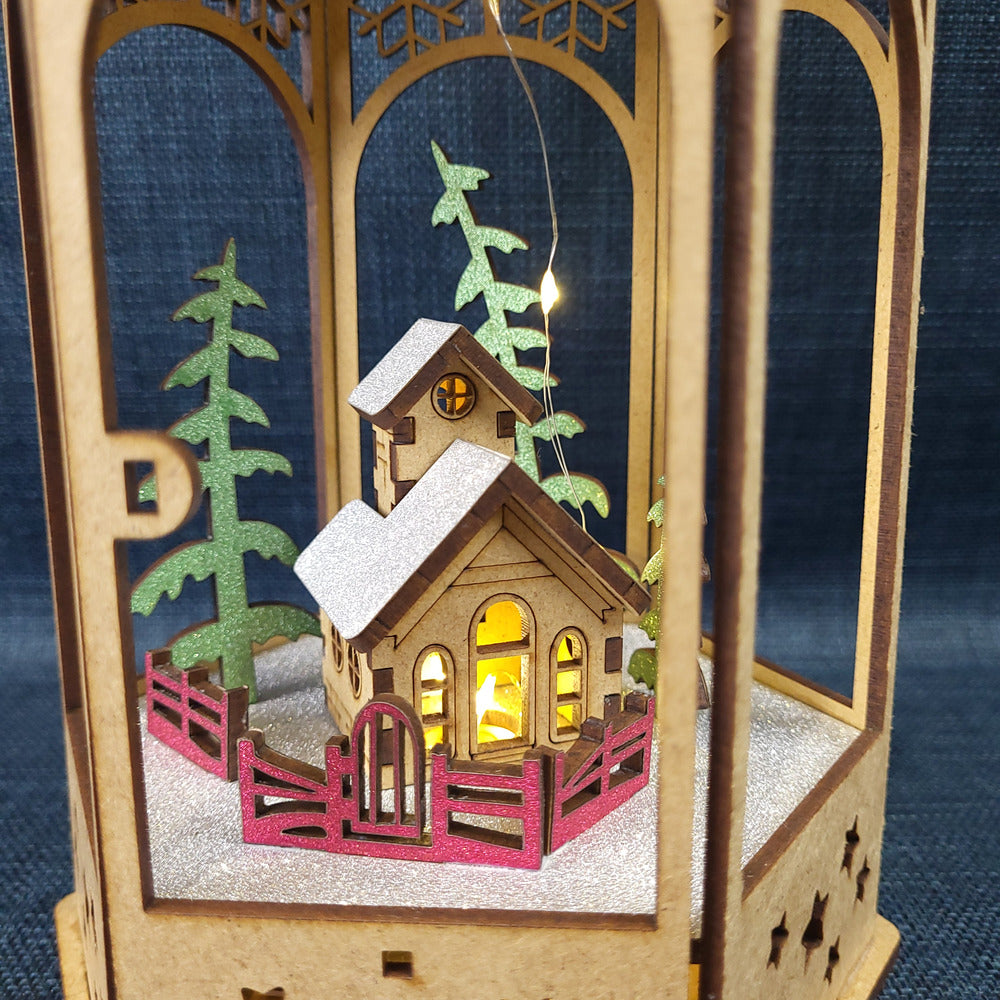 Lanterne de Noël lumineuse