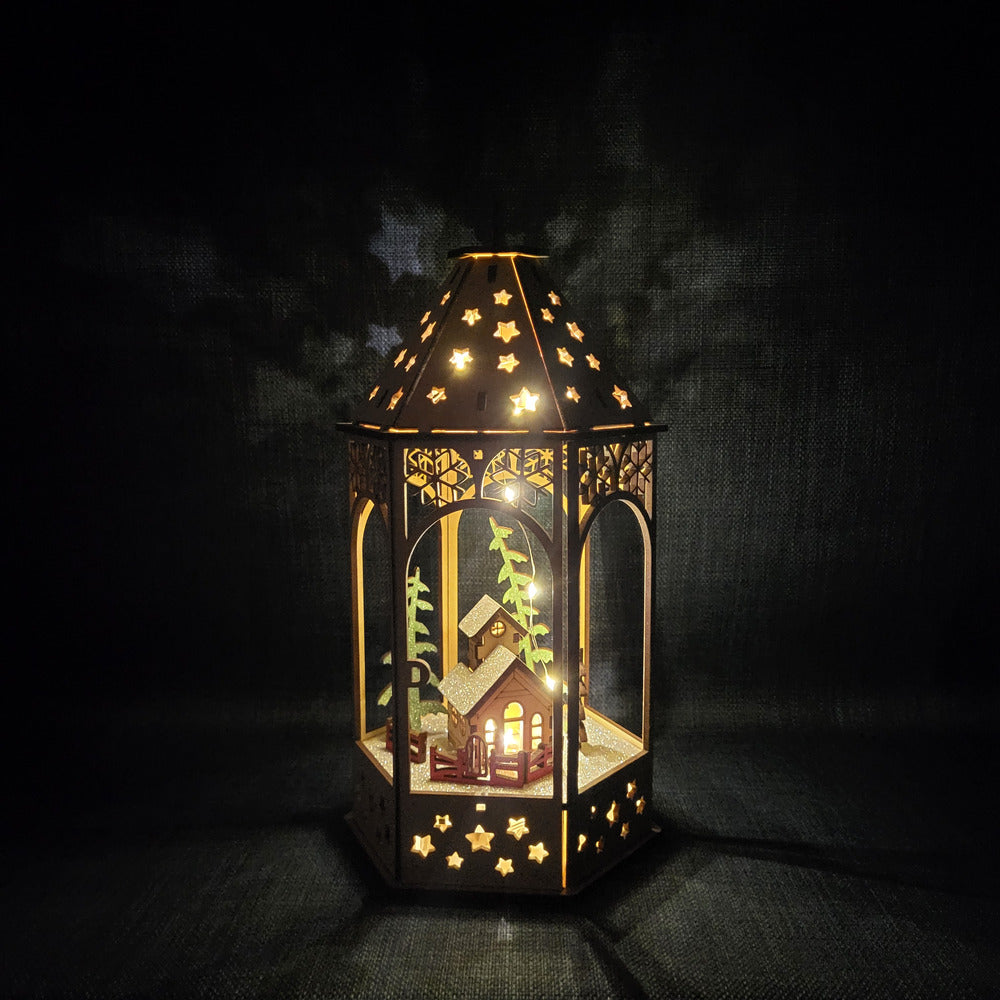 Lanterne de Noël lumineuse