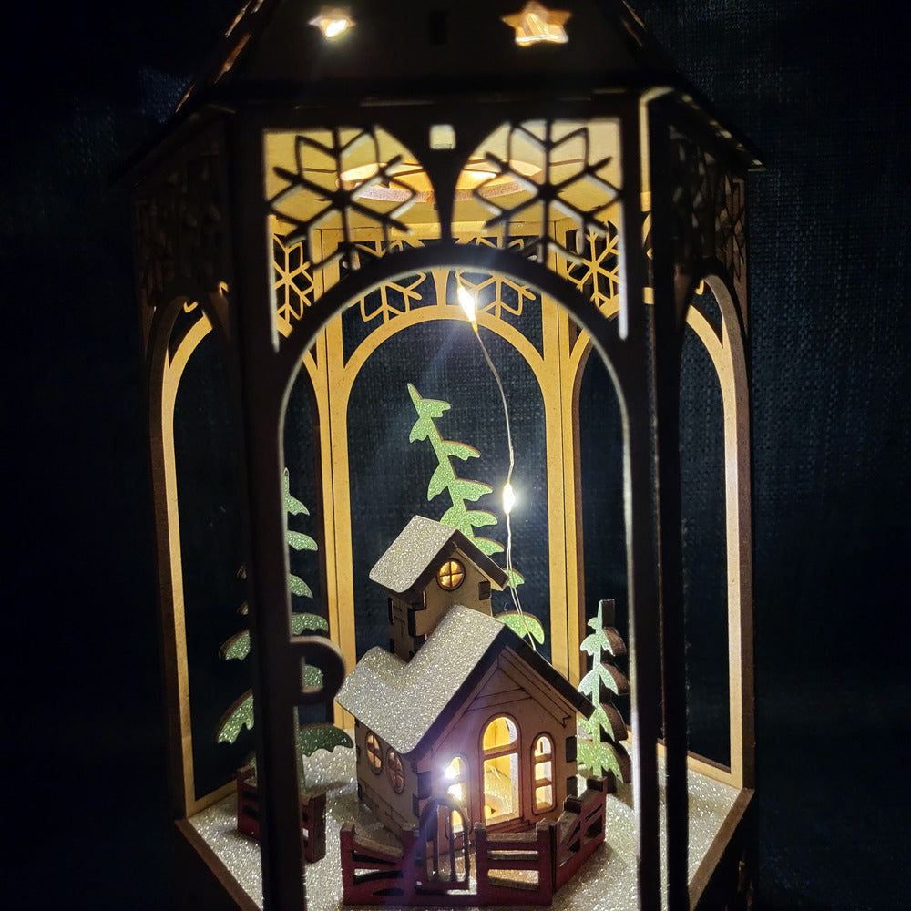 Lanterne de Noël lumineuse