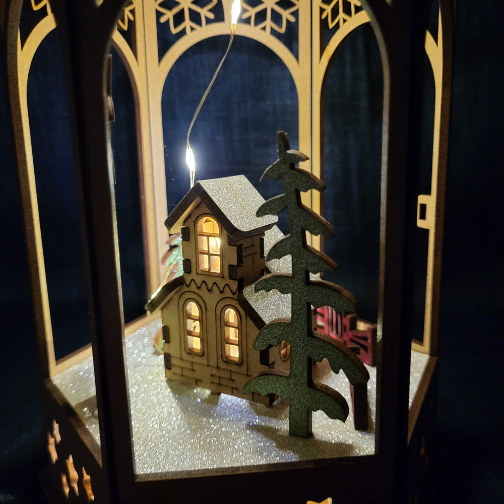 Lanterne de Noël lumineuse