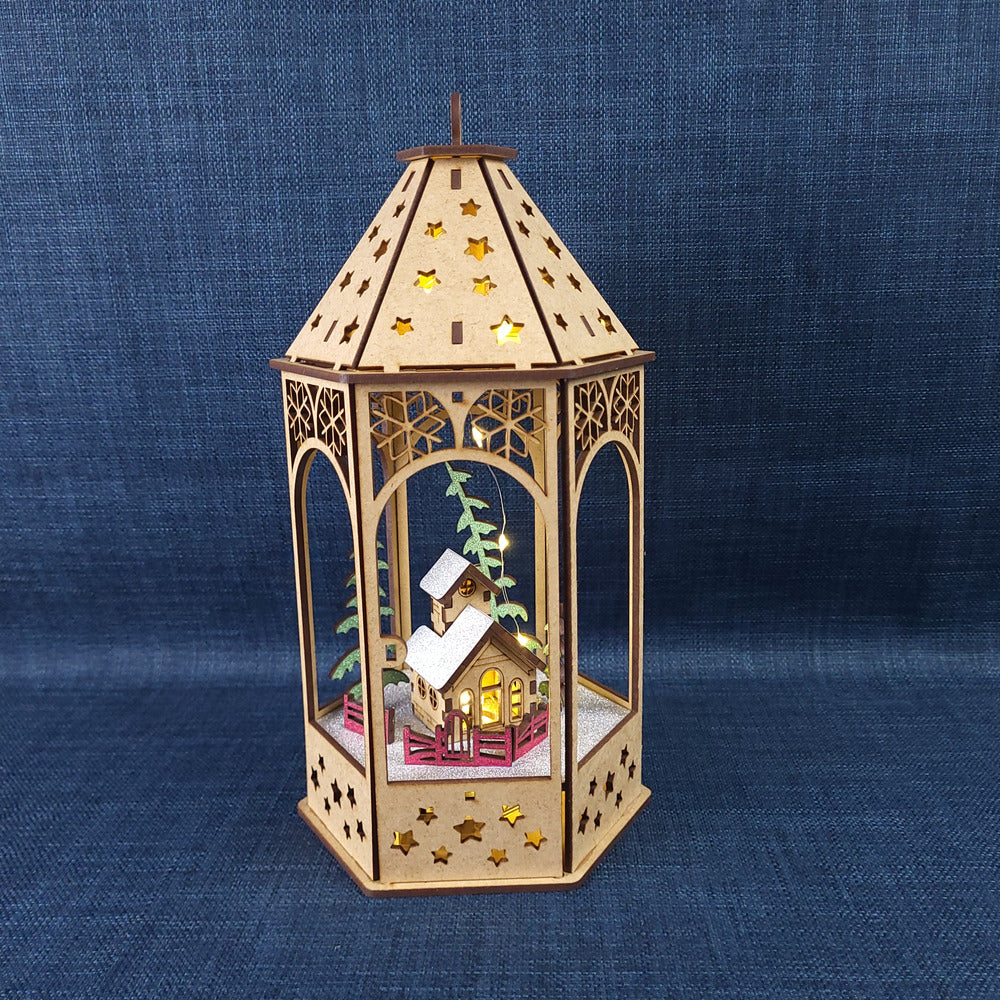 Lanterne de Noël lumineuse