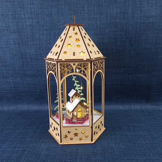 Lanterne de Noël lumineuse