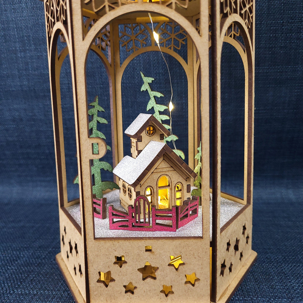 Lanterne de Noël lumineuse