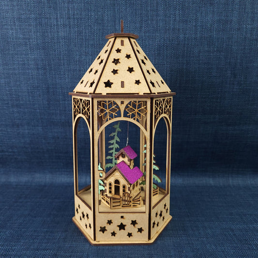 Lanterne de Noël lumineuse