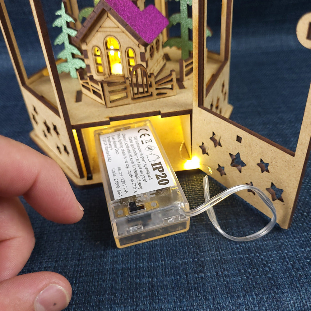 Lanterne de Noël lumineuse