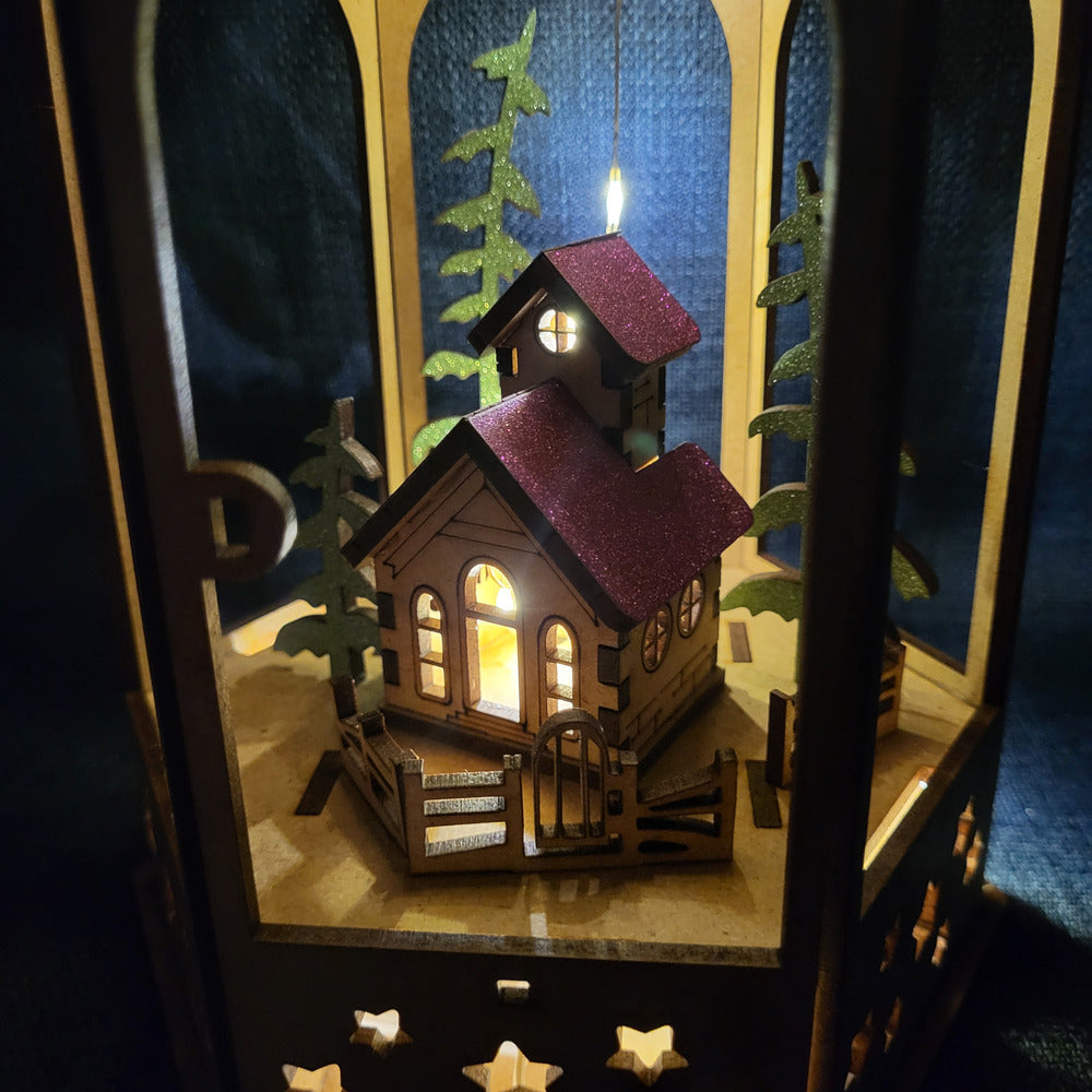 Lanterne de Noël lumineuse