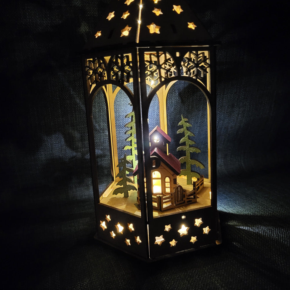 Lanterne de Noël lumineuse