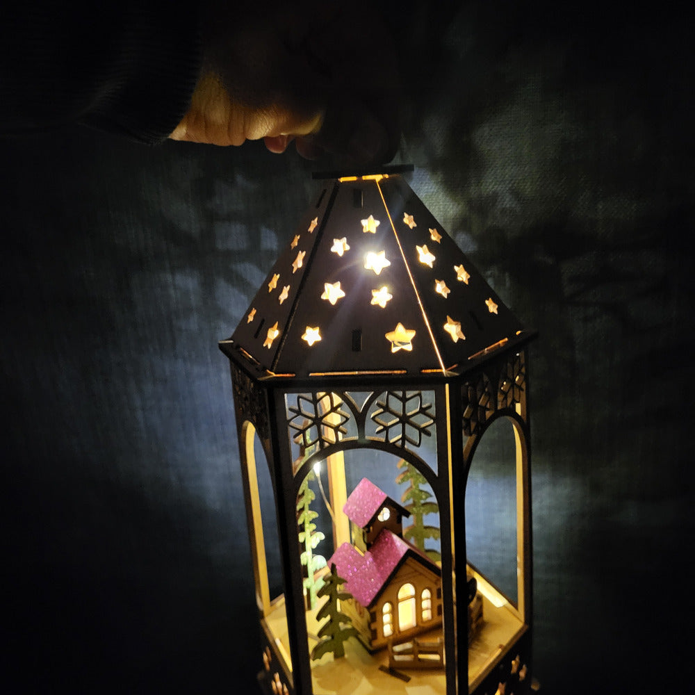 Lanterne de Noël lumineuse