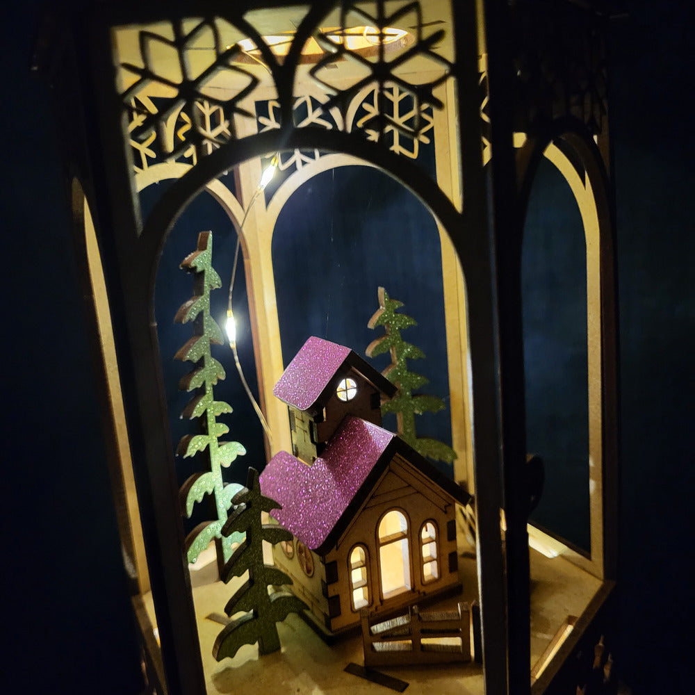 Lanterne de Noël lumineuse
