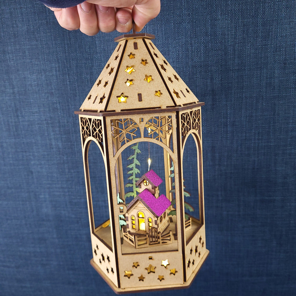 Lanterne de Noël lumineuse